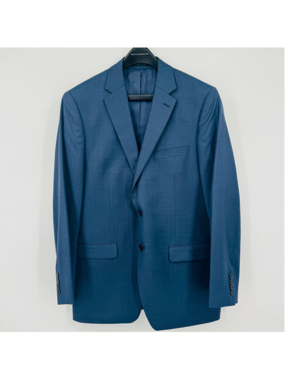 Men's Calvin Klein Slim Fit Blue Suit Standard 40R Jacket 36x30 Pants - Picture 2 of 8